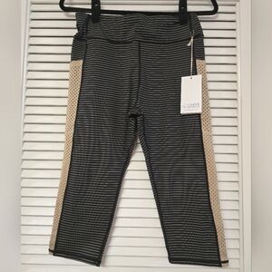 Carve Designs - (NWT) Black & Tan Athletic Workout Activewear Crop Leggings